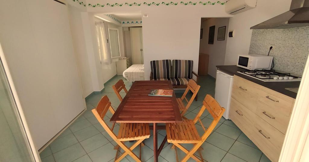 Kuchyň nebo kuchyňský kout v ubytování Hotel Residence Arturo