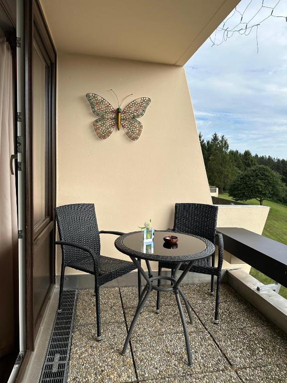 Posezení v ubytování Ferienwohnung Mecarda in Sankt Englmar