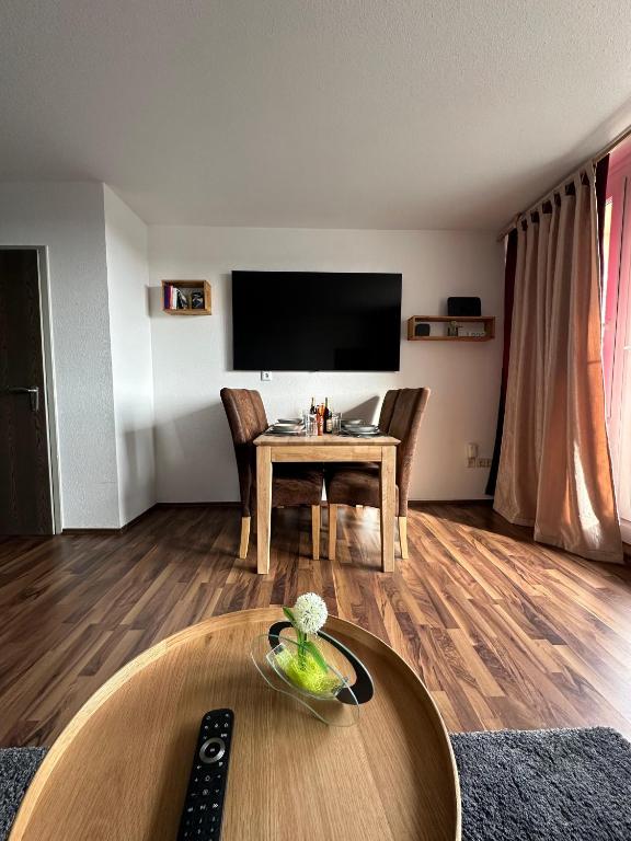 TV a/nebo společenská místnost v ubytování Ferienwohnung Mecarda in Sankt Englmar