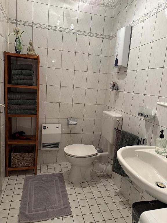 Koupelna v ubytování Ferienwohnung Mecarda in Sankt Englmar