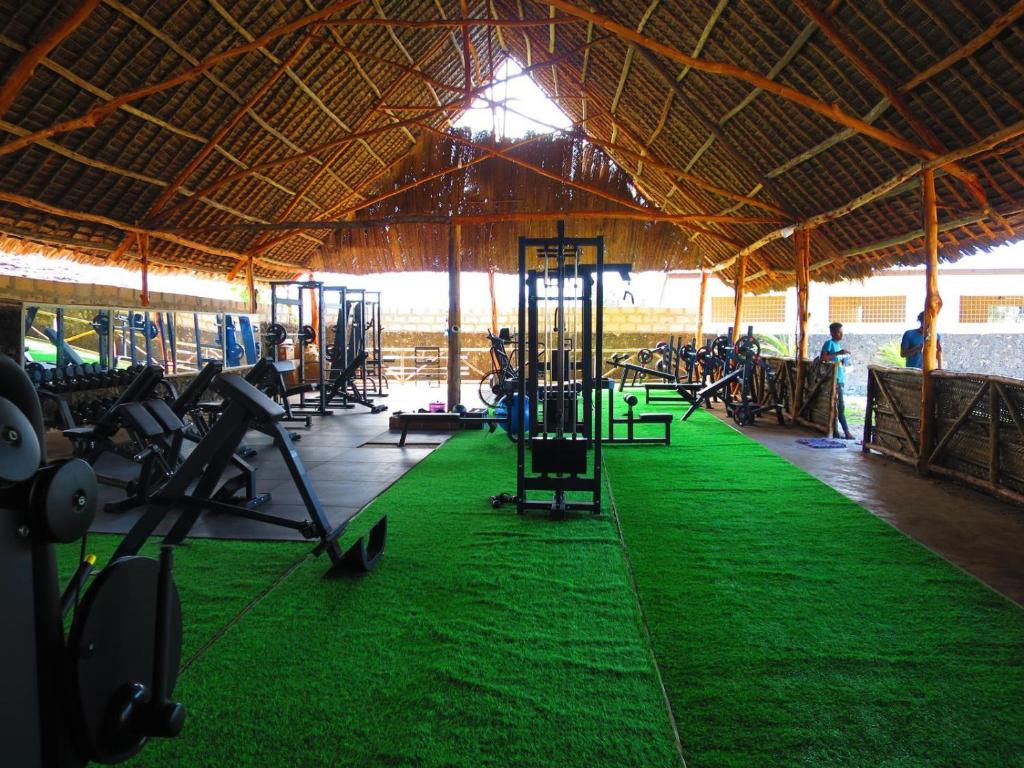 Fitness centrum a/nebo fitness zařízení v ubytování Mamarasta