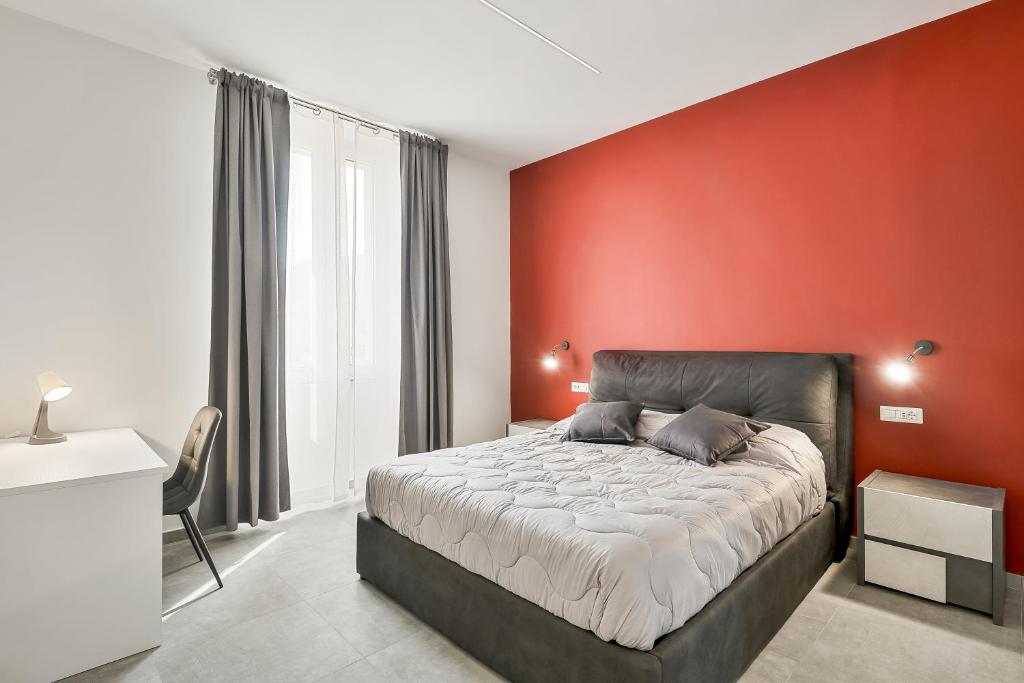 Postel nebo postele na pokoji v ubytování Home 501 Guest House - La Spezia
