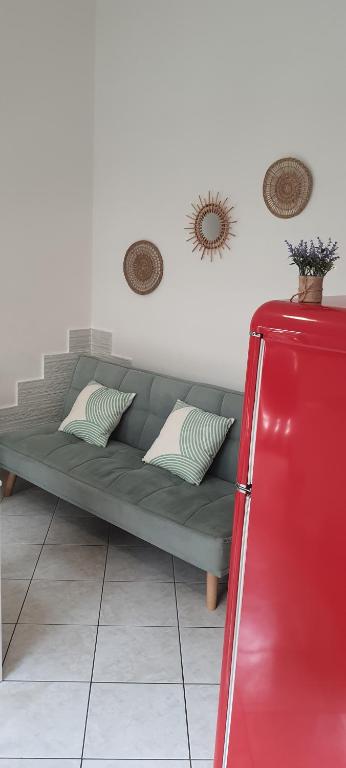 A seating area at Casetta 144A