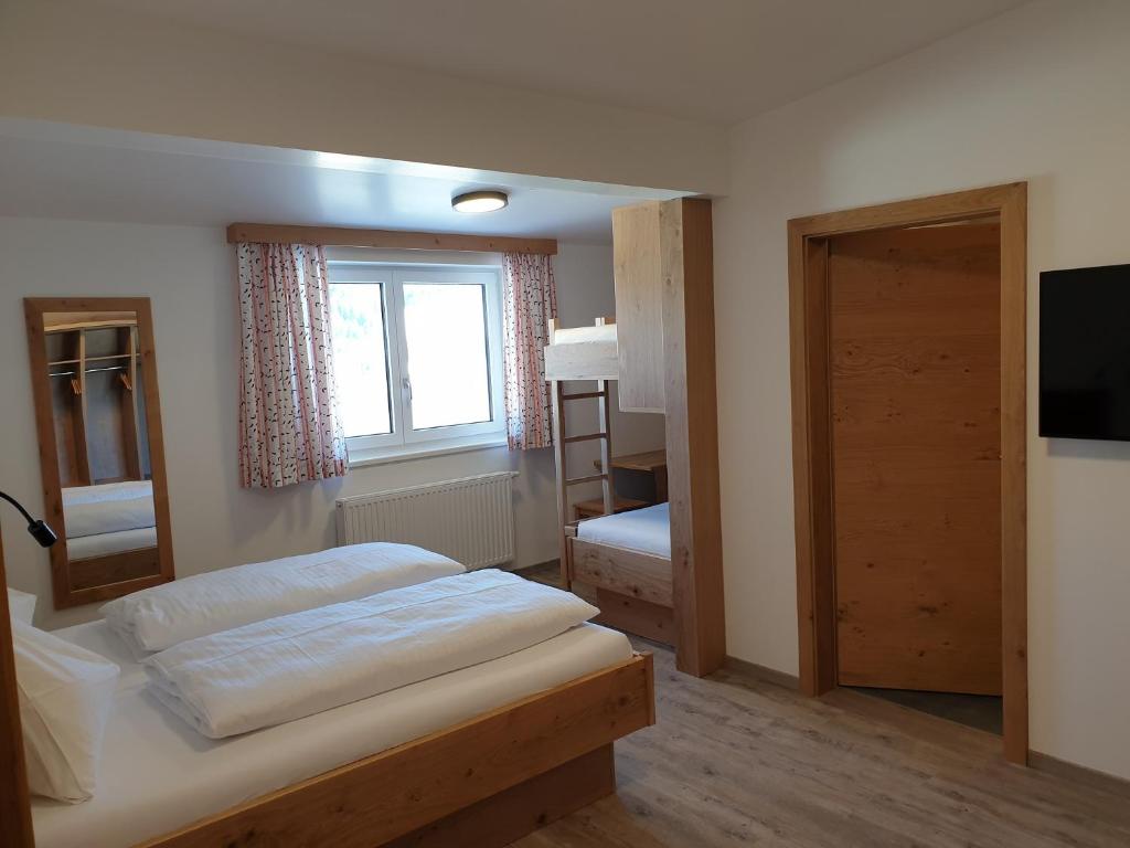 Postel nebo postele na pokoji v ubytování Hanneshof