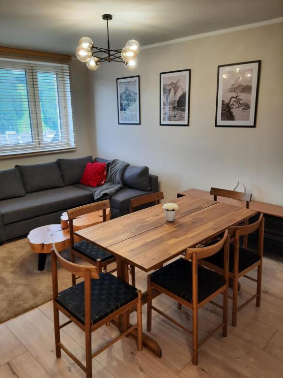 Χώρος καθιστικού στο Apartament Szczawnica