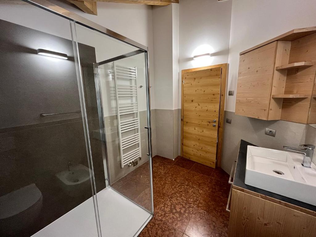 Koupelna v ubytování Casa Miramonti