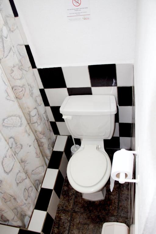 Koupelna v ubytování Hostal Suiza