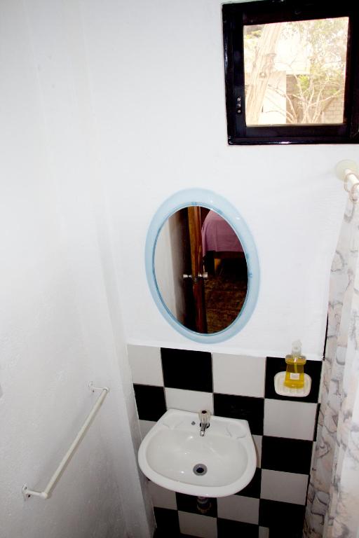 Koupelna v ubytování Hostal Suiza