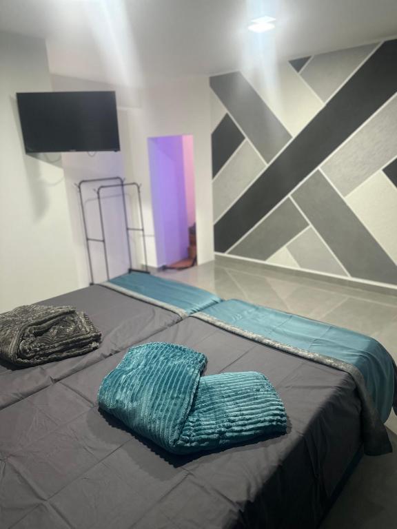 Postel nebo postele na pokoji v ubytování BLuxury apartments