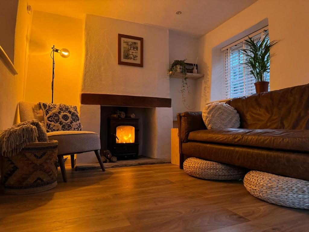 Et opholdsområde på Bridge Cottage