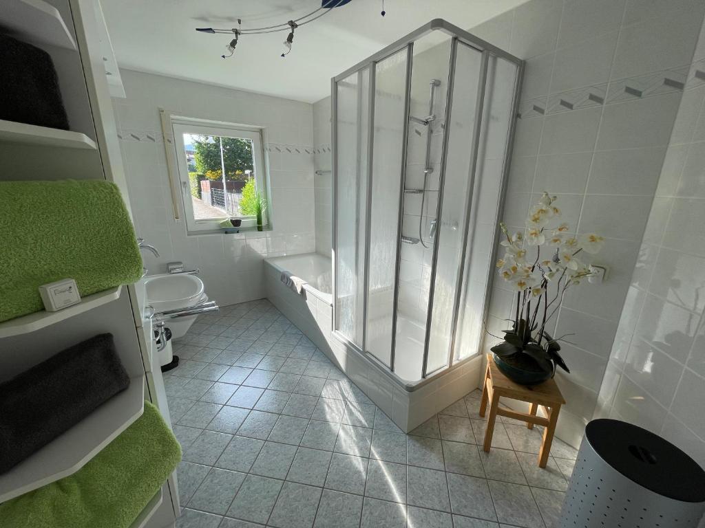 Koupelna v ubytování Ferienwohnung FlatNETT