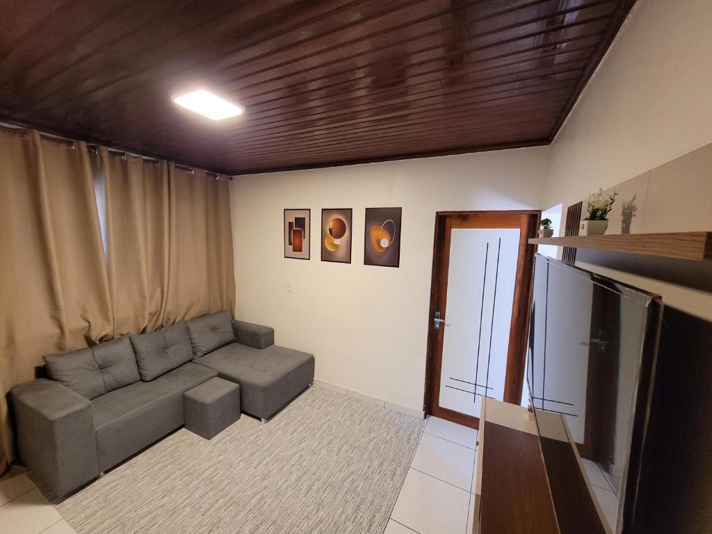 Posezení v ubytování Casa Centro Itacoatiara AM