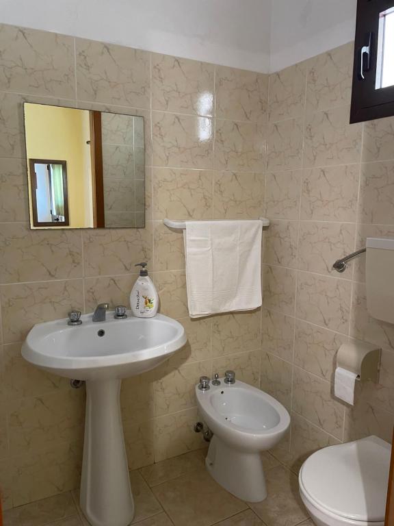 Koupelna v ubytování Agriturismo Salento Pietralata