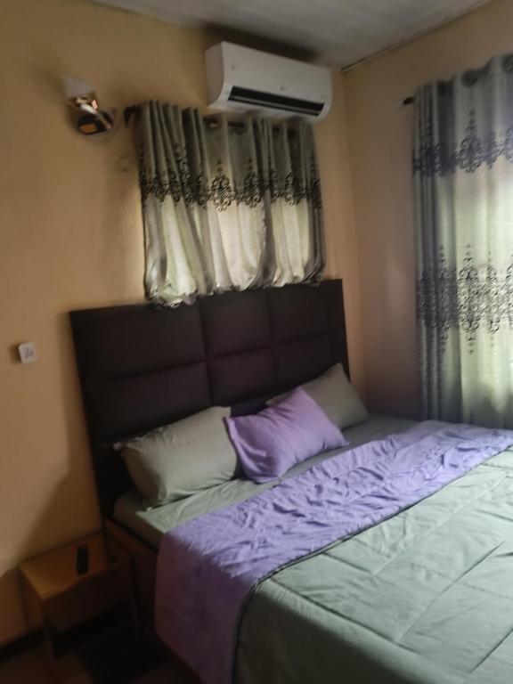 Postel nebo postele na pokoji v ubytování Flat In Asaba Airport