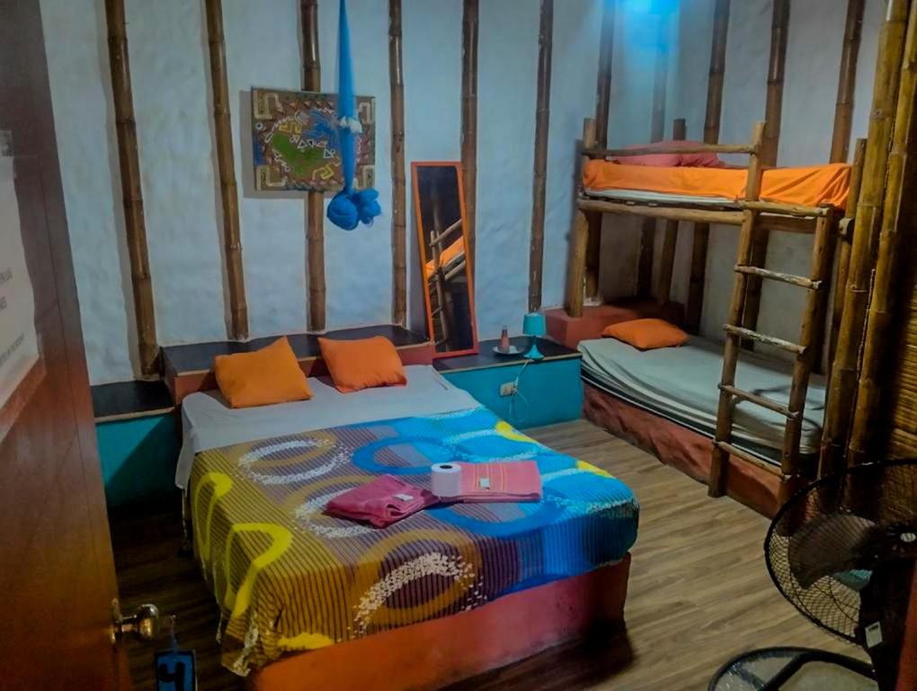Postel nebo postele na pokoji v ubytování Zaigon Kite Surf