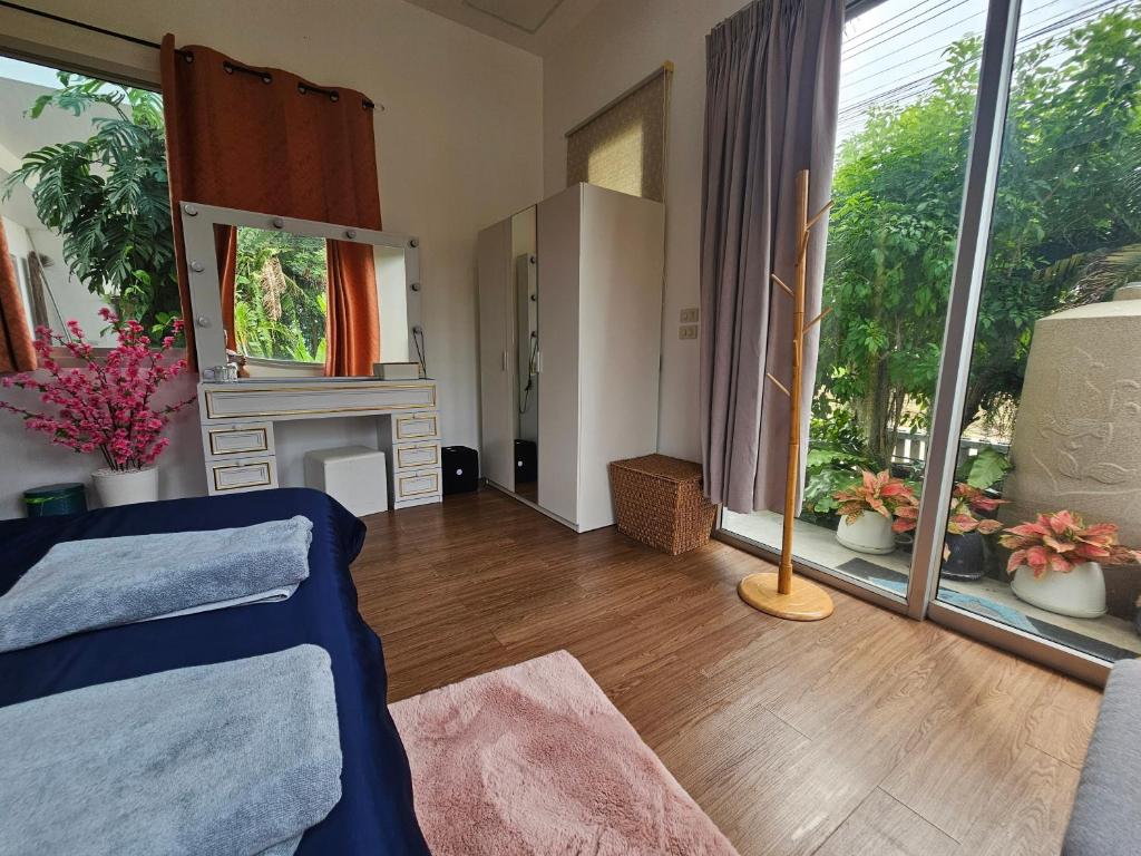 Posezení v ubytování Andaman homestay villa at rawai