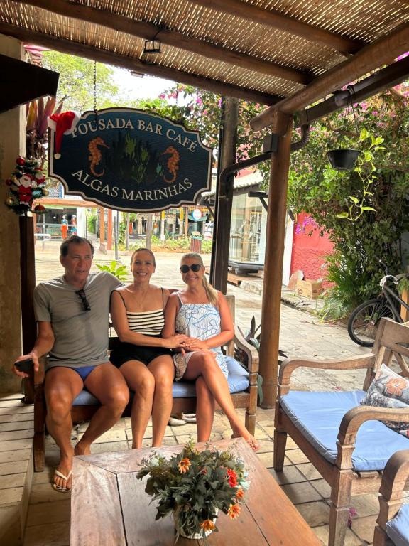 Os clientes hospedados em Pousada Bar Café Algas Marinhas