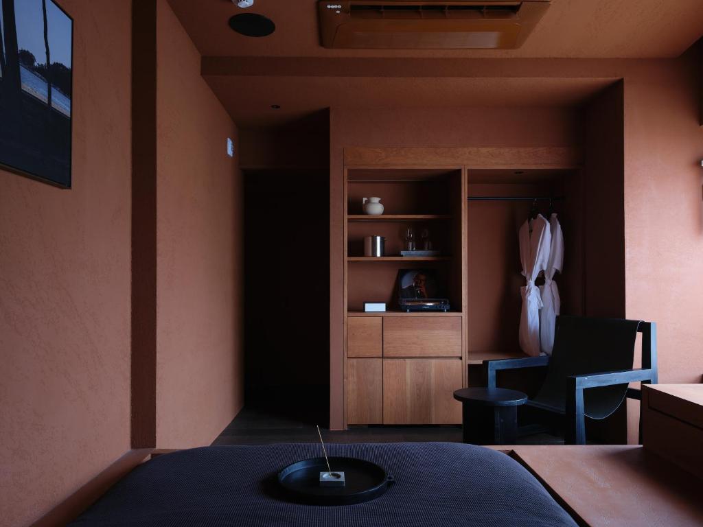 Postel nebo postele na pokoji v ubytování After Chapter Hotel Gwanganri