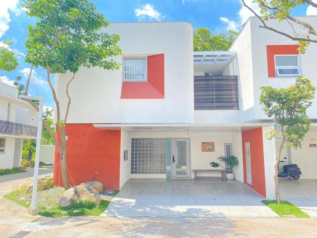 O edifício onde a casa de férias está situado