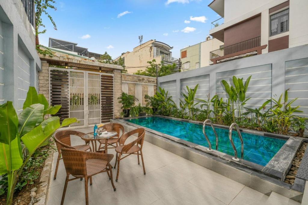 Bazén v ubytování Pool Villa by Han River & Beach with Free Pick-Up nebo v jeho okolí