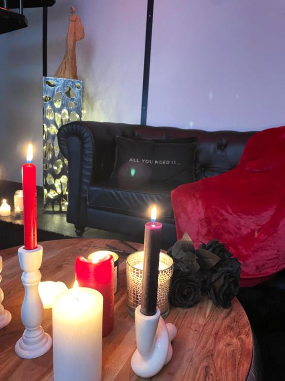 Posezení v ubytování Love Room SPA l'impertinente