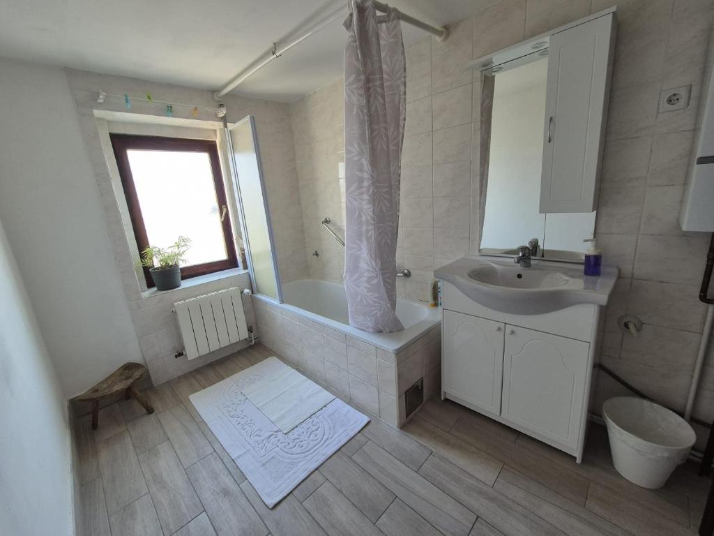 Kúpeľňa v ubytovaní Apartman Mislav. Udoban apartman u centru grada.