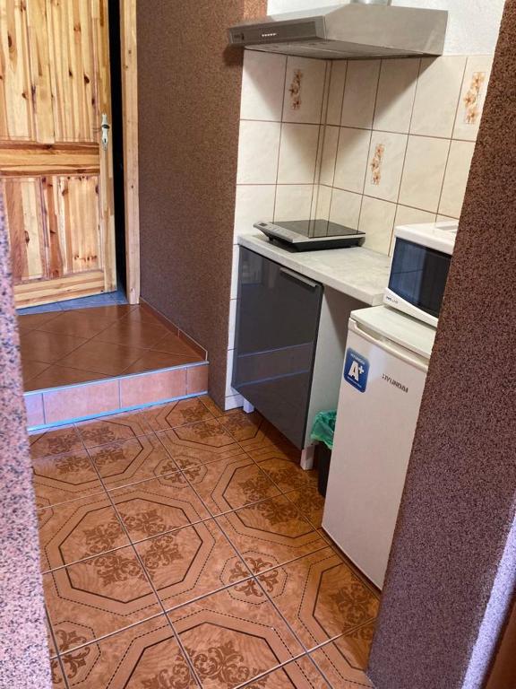 Kuchyň nebo kuchyňský kout v ubytování Privát U Mara
