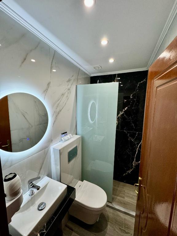 Koupelna v ubytování Hotel Filoxenia