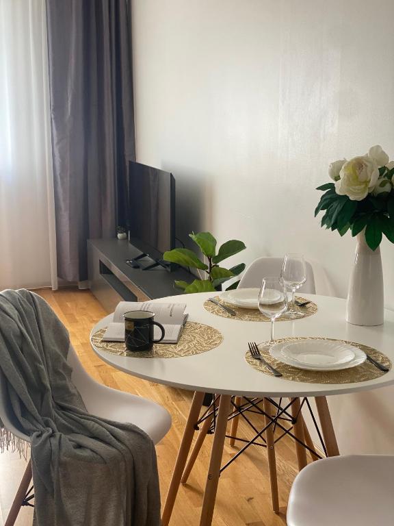 TV a/nebo společenská místnost v ubytování Victoria apartment