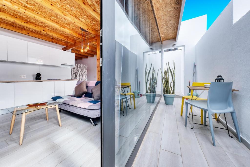 Posezení v ubytování Apartamento Volcan de La Geria