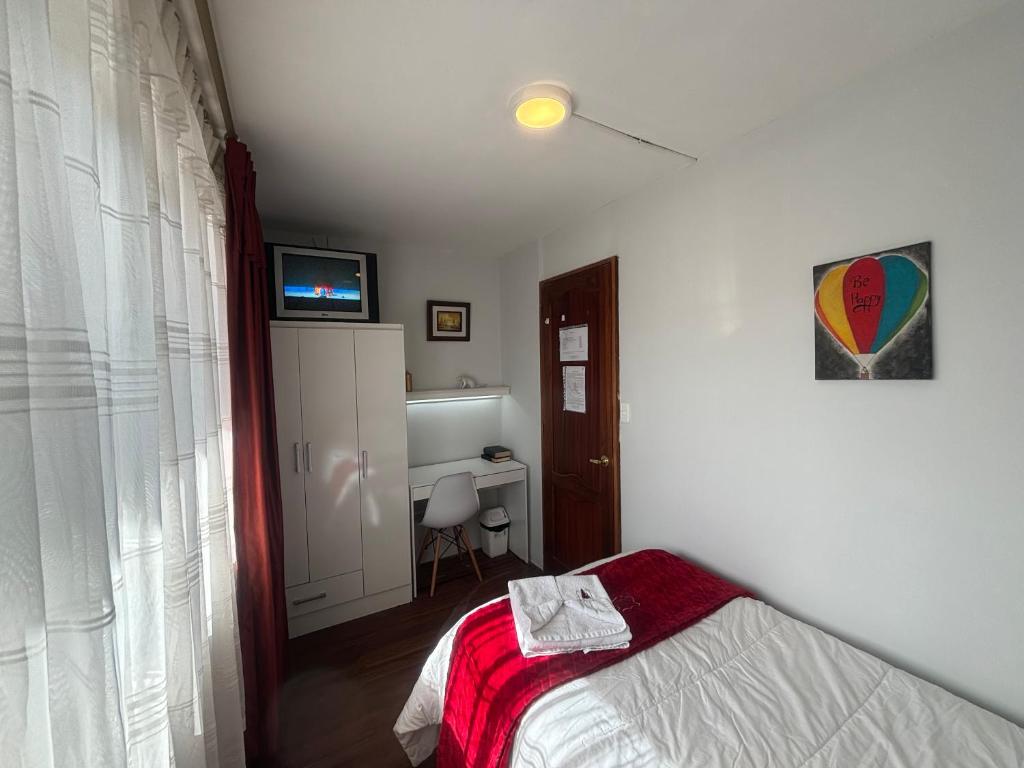 Postel nebo postele na pokoji v ubytování St. Gallen Haus