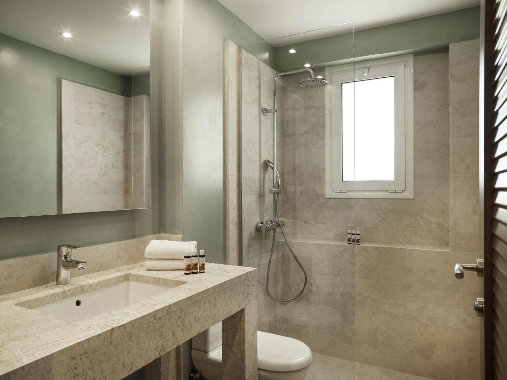 Koupelna v ubytování Civitel Attik Rooms & Suites