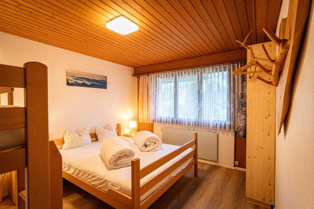 Postel nebo postele na pokoji v ubytování Fyfauter 1