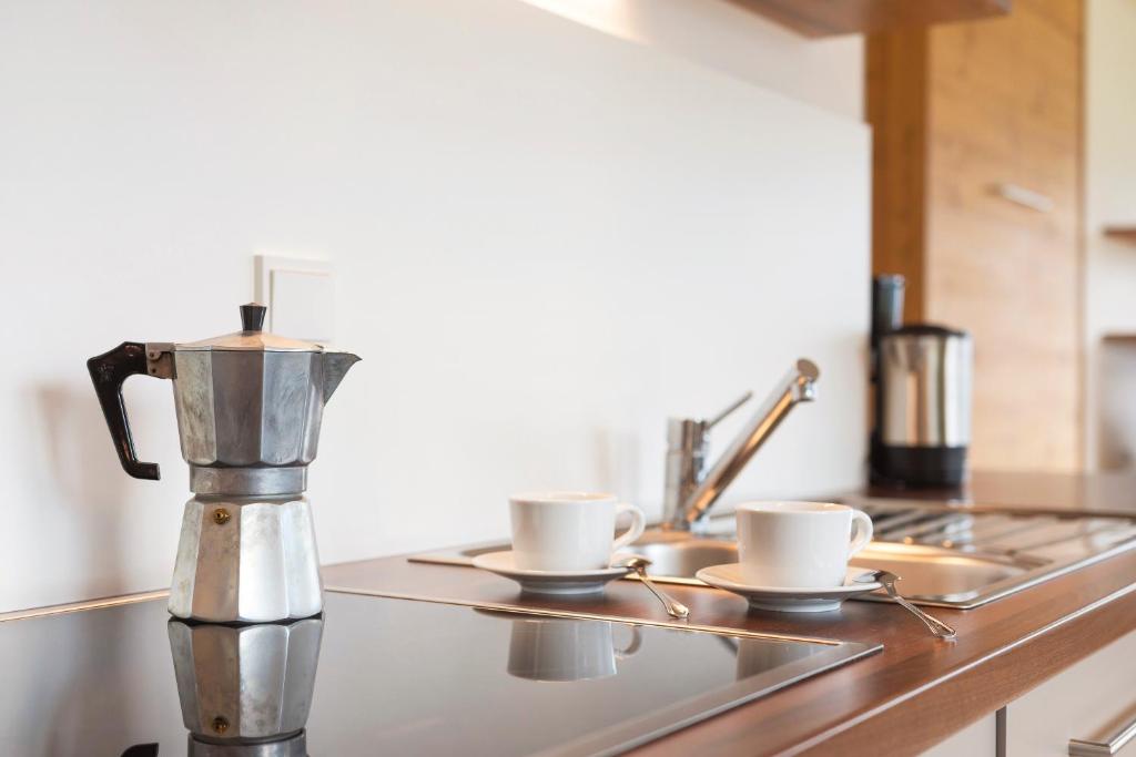 Coffee and tea making facilities at Haus Pferscher