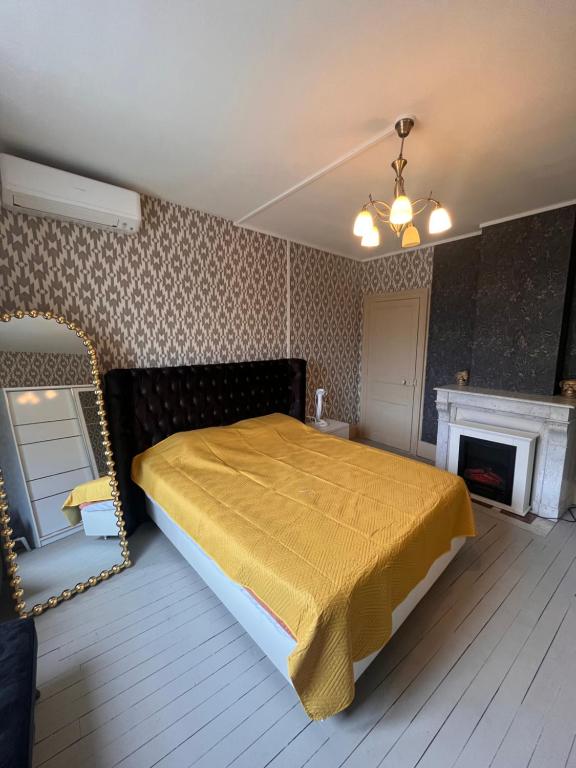 Ένα ή περισσότερα κρεβάτια σε δωμάτιο στο Chambres royales