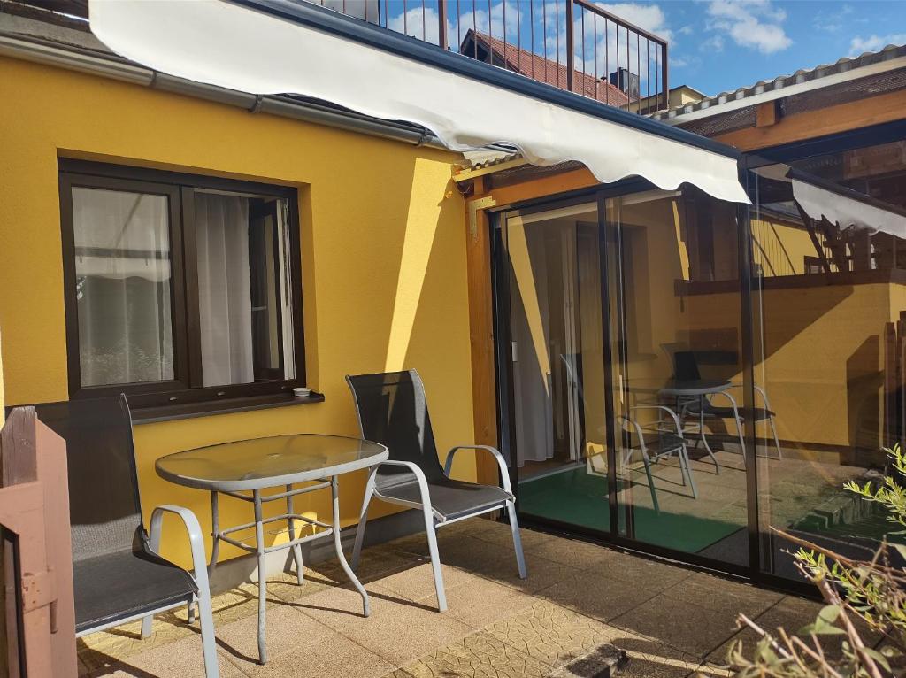 Balkón nebo terasa v ubytování Studio Na pláži