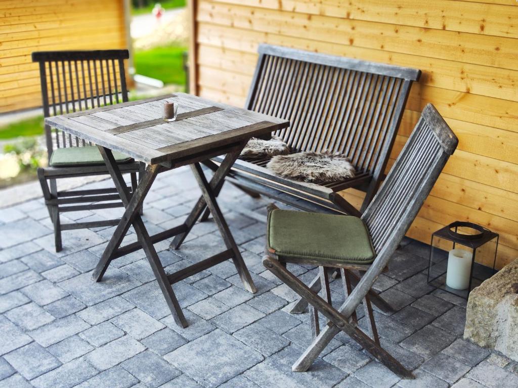 Patio nebo venkovní prostory v ubytování VroniChalets - Tiny Chalets mit Sauna