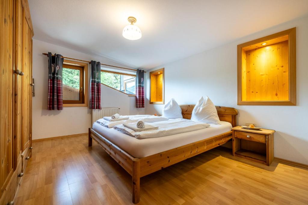 Posteľ alebo postele v izbe v ubytovaní Der Lammhof - Appartements Kaswurm