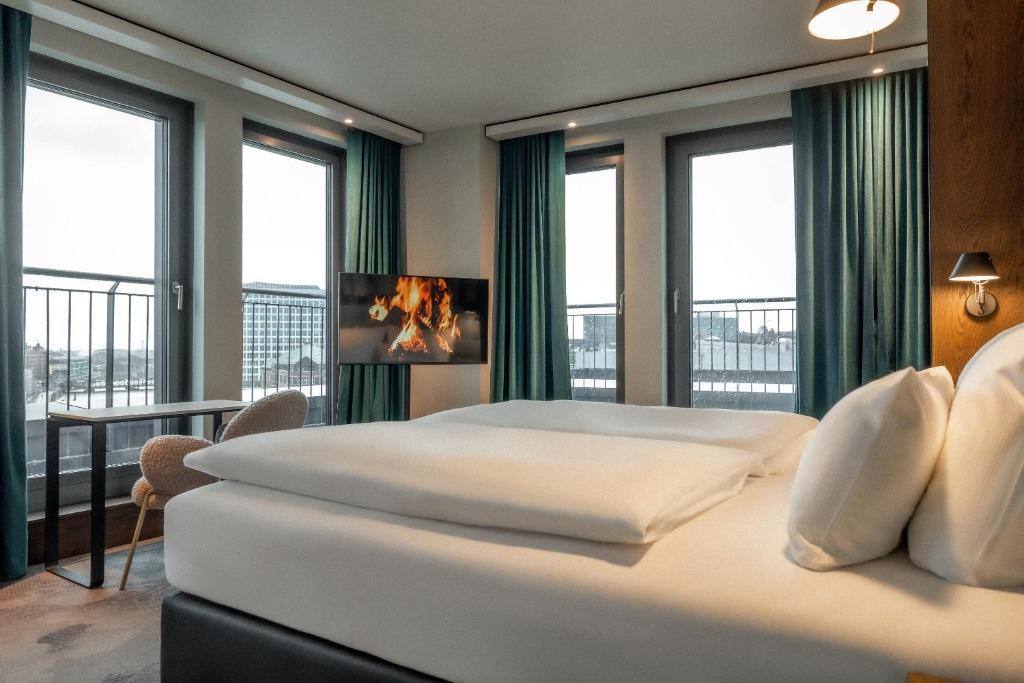 The Cloud One Hamburg-Kontorhausにあるベッド