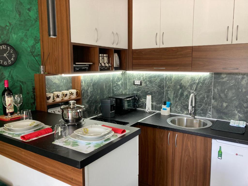 Küche/Küchenzeile in der Unterkunft Apartman Aleksandar 2