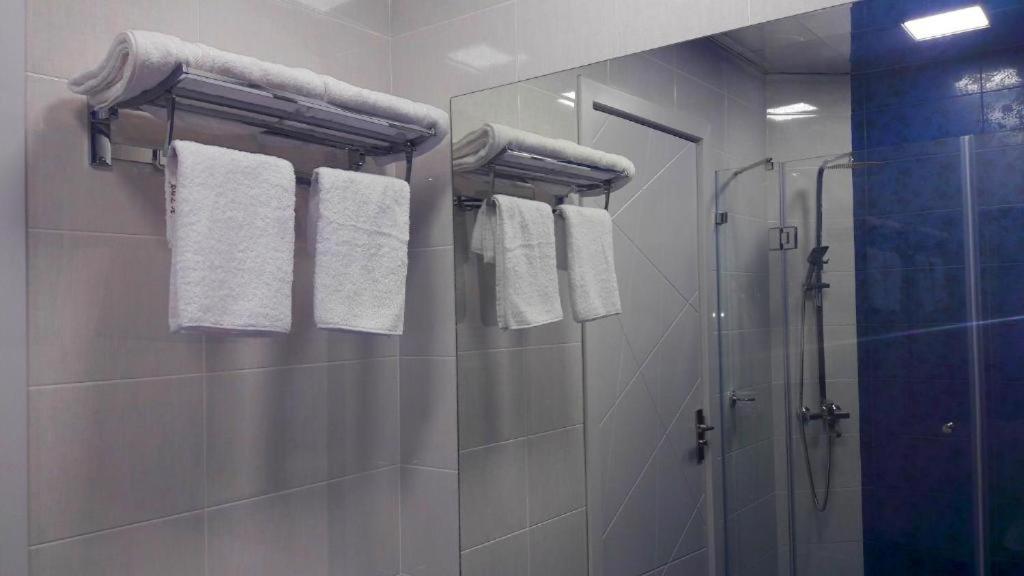 Koupelna v ubytování Hotel Lilo near Airport