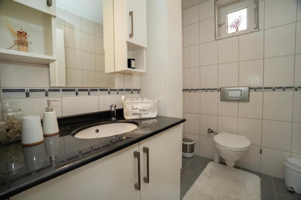 Koupelna v ubytování Villa mit einzigartigem Ausblick