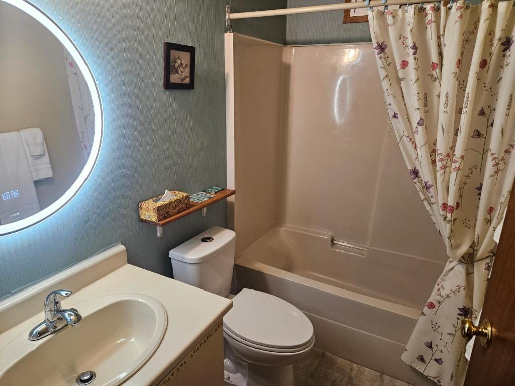 Koupelna v ubytování Schooner Motel