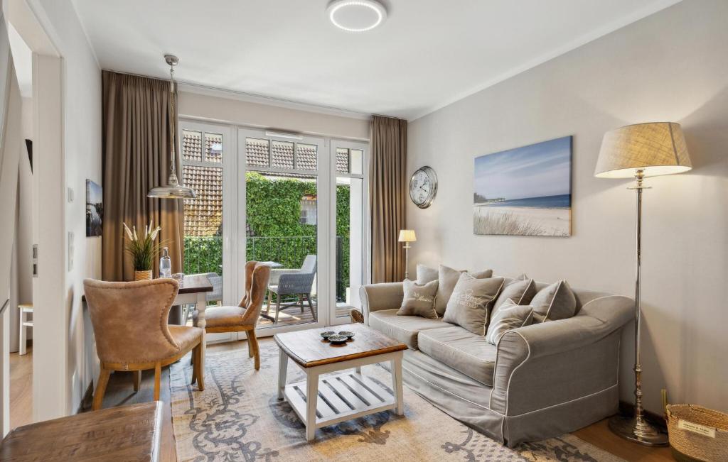 Posezení v ubytování Baltischer Hof Apartment 22