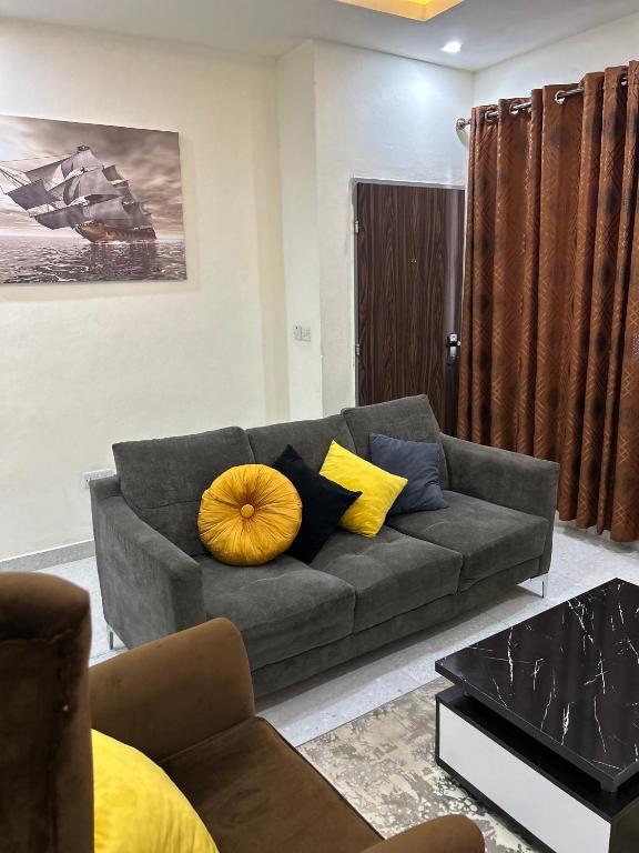 Posezení v ubytování Shortlet Apartment Lekki, Lagos