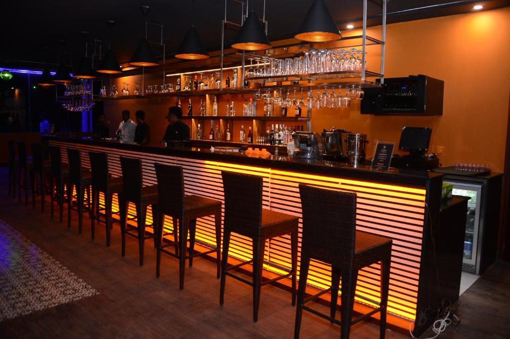 Lounge nebo bar v ubytování Anarva Hotel & Spa