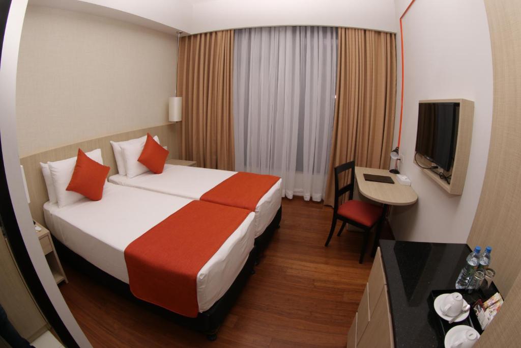 Postel nebo postele na pokoji v ubytování Anarva Hotel & Spa