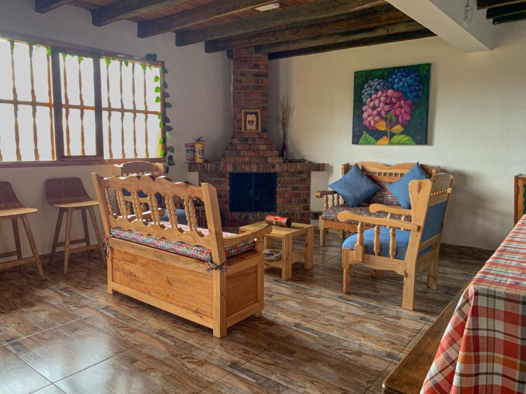 Posezení v ubytování Casa Laurel