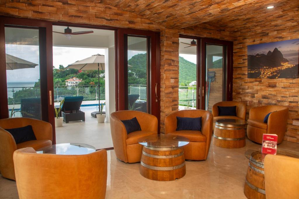 Posezení v ubytování Villa Vino Lucia