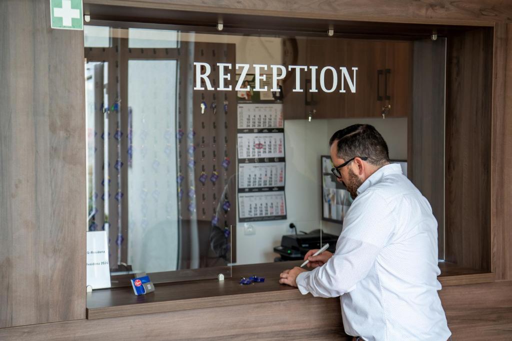 Vstupní hala nebo recepce v ubytování Queens Residenz